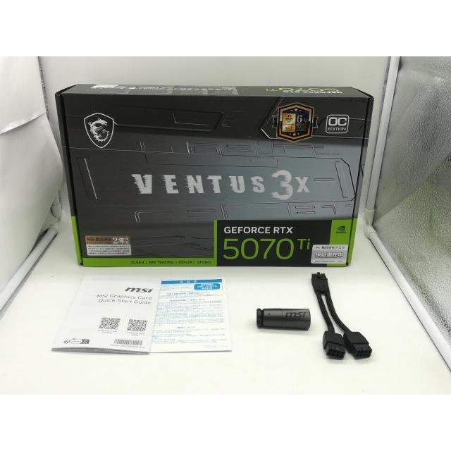 中古】MSI GeForce RTX 5070 Ti 16G VENTUS 3X OC RTX5070Ti/16GB