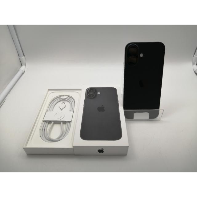 【未使用】Apple 国内版 【SIMフリー】 iPhone 16 128GB ブラック MYDQ3J/A【福岡筑紫】保証期間３ヶ月の画像