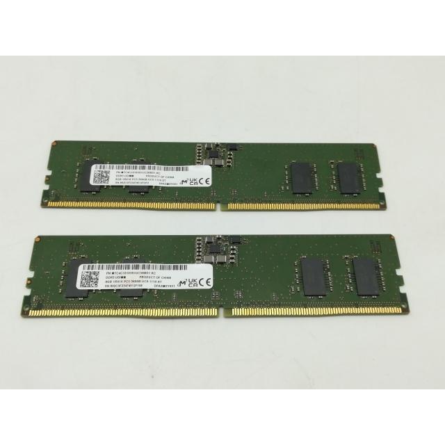 【ほぼ未使用】Samsung DDR5 5600 8GB x 2枚 16GB Samsung 16GB (2x8GB) DDR5 5600MHz PC5-44800 CL46 UDIMM 1Rx16