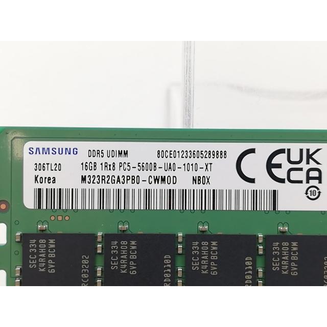中古】DDR5 16GB 2枚組（合計32GB） DDR5-5600(PC5-44800