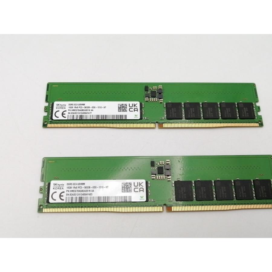 中古】DDR5 16GB 2枚組（合計32GB） DDR5-5600(PC5-44800