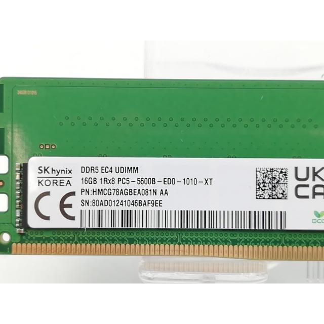 中古】DDR5 16GB 2枚組（合計32GB） DDR5-5600(PC5-44800