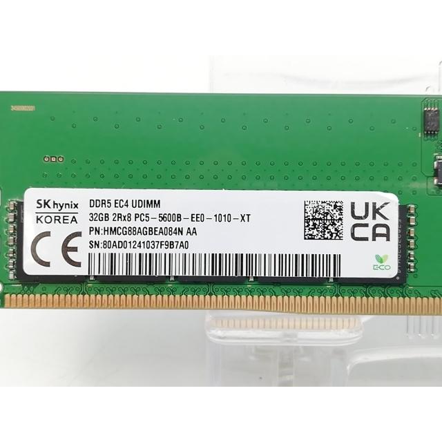 中古】DDR5 32GB 2枚組（合計64GB） DDR5-5600(PC5-44800