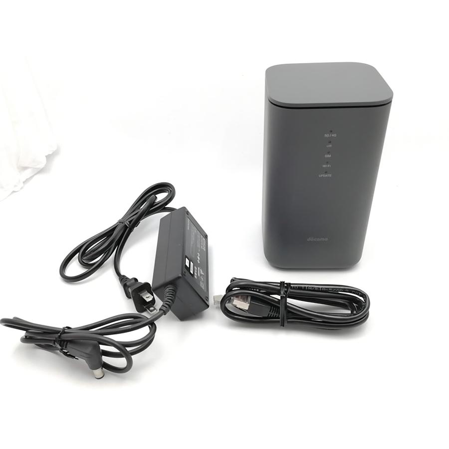 中古】SHARP docomo 【SIMフリー】 home 5G HR02 [ダークグレー]【EC