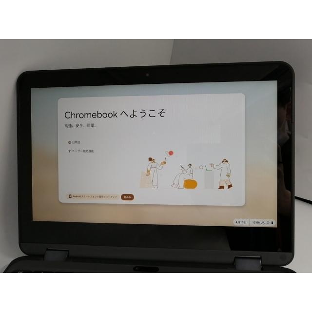 中古】Lenovo E 500e Chromebook 3rd Gen 82JCS0BP00 グレー【Celeron