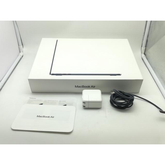 【中古】Apple MacBook Air 13インチ  M3(CPU:8C/GPU:8C) 8GB/256GB ミッドナイト MRXV3J/A (13インチ, M3, 2024)【広島本通】保証期間１ヶ月【ランクA】の画像