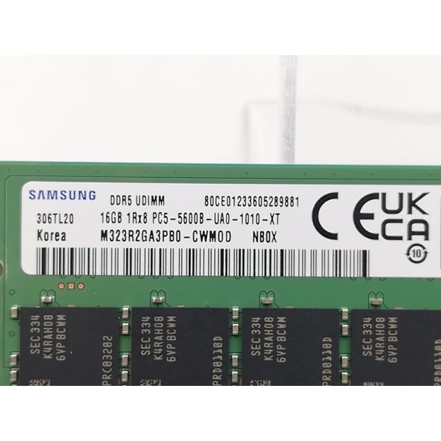 中古】DDR5 16GB 2枚組（合計32GB） DDR5-5600(PC5-44800