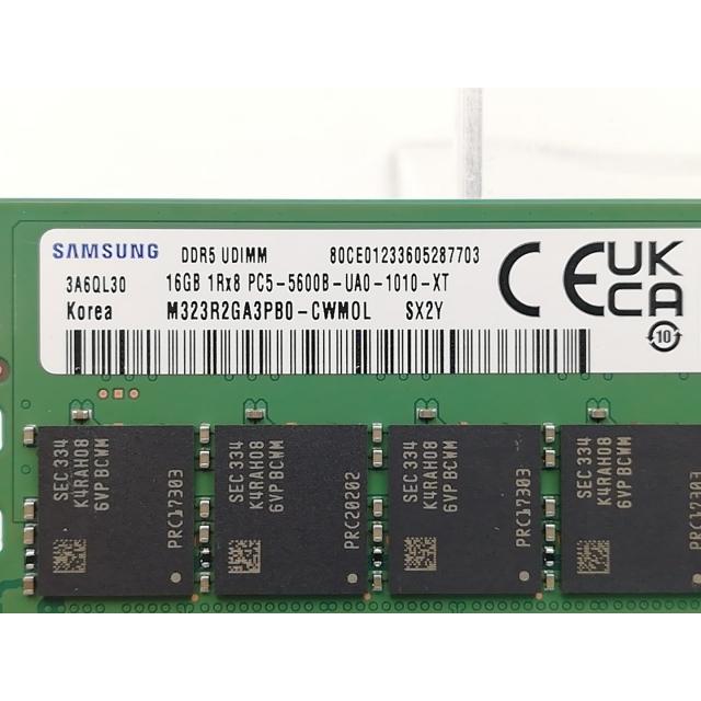 Samsung DDR5 32GB 5600 16GB×2 デスクトップ 動作品 中古】DDR5 16GB 2枚組（合計32GB） DDR5-5600(PC5-44800
