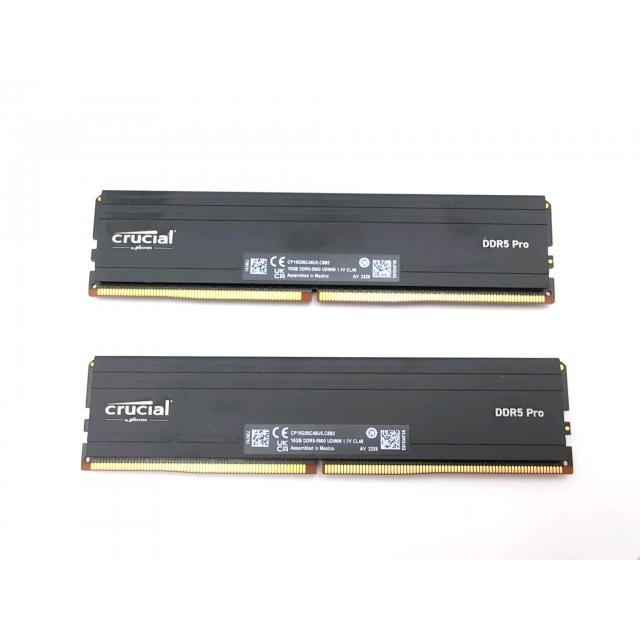 中古】DDR5 16GB 2枚組（合計32GB） DDR5-5600(PC5-44800