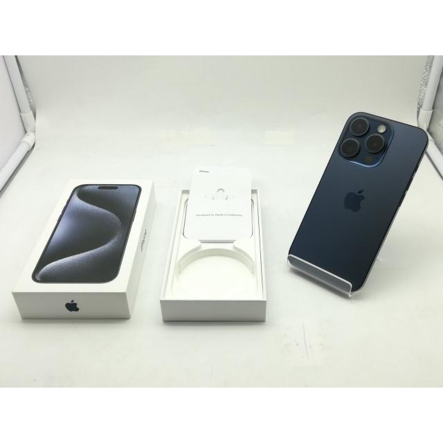 【中古】Apple docomo 【SIMフリー】 iPhone 15 Pro 256GB ブルーチタニウム MTUG3J/A【三宮駅前】保証期間１ヶ月【ランクB】の画像
