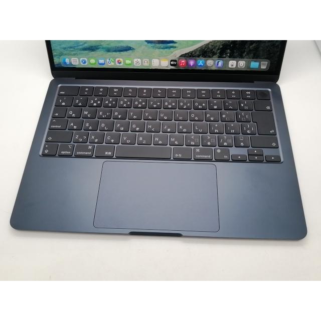 【中古】Apple MacBook Air 13インチ CTO (M2,2022) ミッドナイト M2(CPU:8C/GPU:8C)/8G/256G/30W AC【広島本通】保証期間１ヶ月【ランクA】の画像