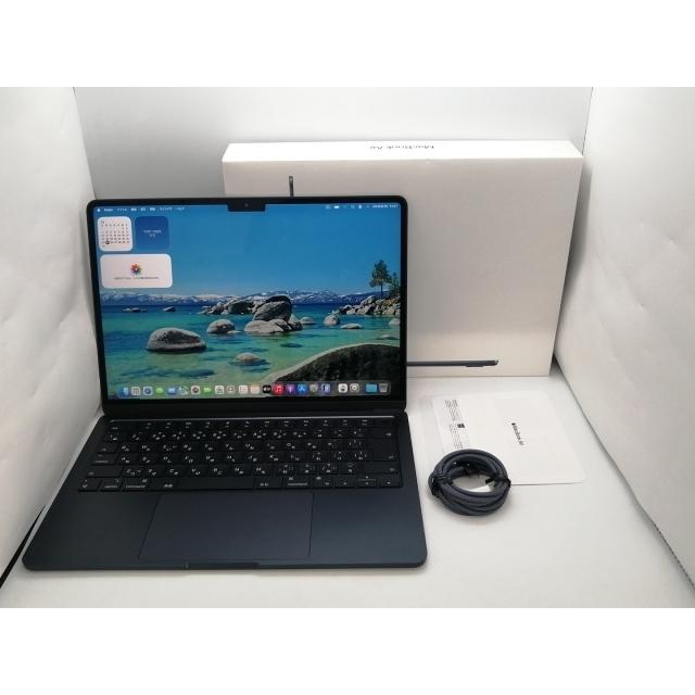 【中古】Apple MacBook Air 13インチ CTO (M2,2022) ミッドナイト M2(CPU:8C/GPU:8C)/8G/256G/30W AC【広島本通】保証期間１ヶ月【ランクA】の画像