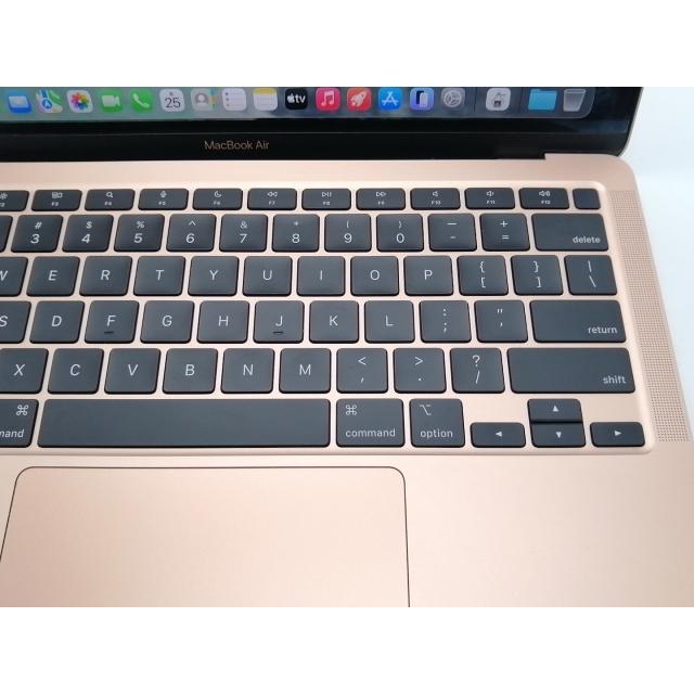 【中古】Apple MacBook Air 13インチ CTO (M1・2020) ゴールド Apple M1(CPU:8C/GPU:7C)/16G/1T【広島本通】保証期間１ヶ月【ランクA】の画像