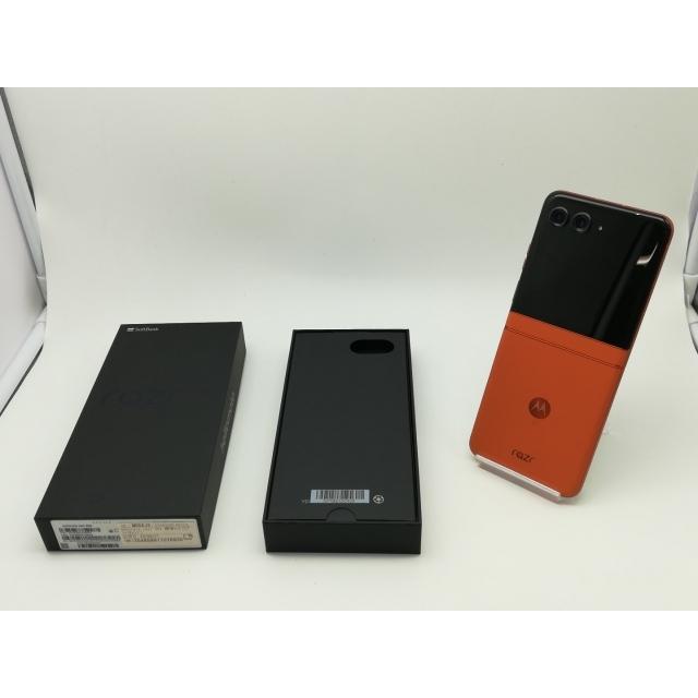 中古】MOTOROLA SoftBank 【SIMフリー】 motorola razr 50s スプリッツ