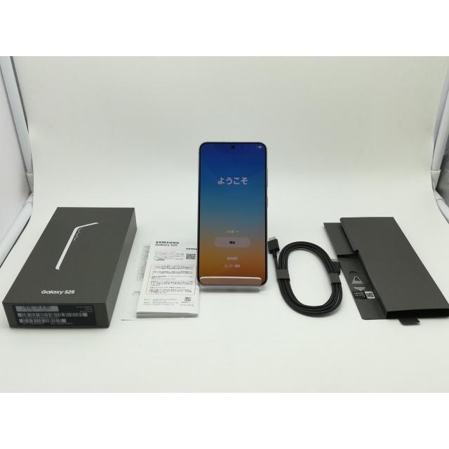 中古】SAMSUNG au 【SIMフリー】 Galaxy S25 シルバーシャドウ 12GB