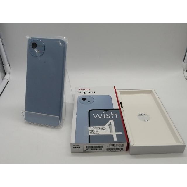 未使用】SHARP docomo 【SIMフリー】 AQUOS Wish4 ブルー 4GB