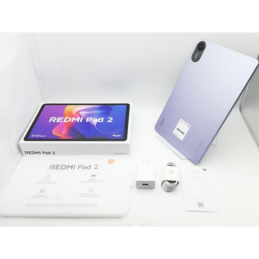 中古タブレット redmipad2 4GB 128GB wi-fi 中古】Xiaomi 国内版 【Wi-Fi】 Redmi Pad 2 4GB 128GB PU ラベンダー