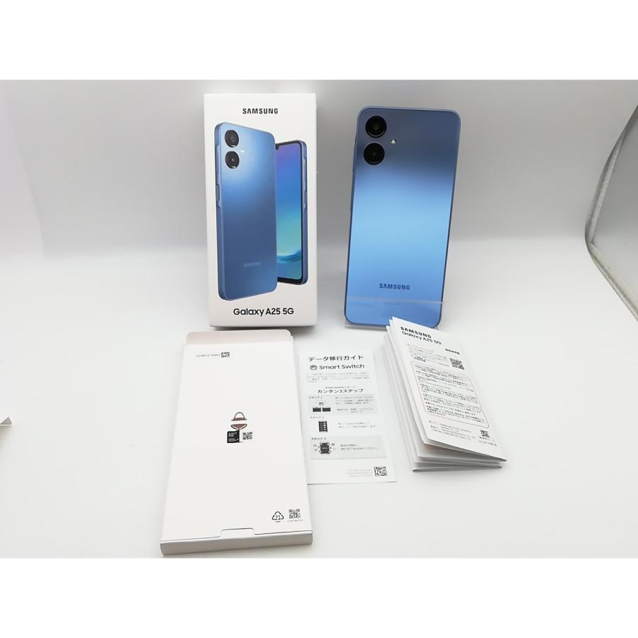 中古】SAMSUNG au 【SIMフリー】 Galaxy A25 5G ブルー 4GB 64GB SCG33