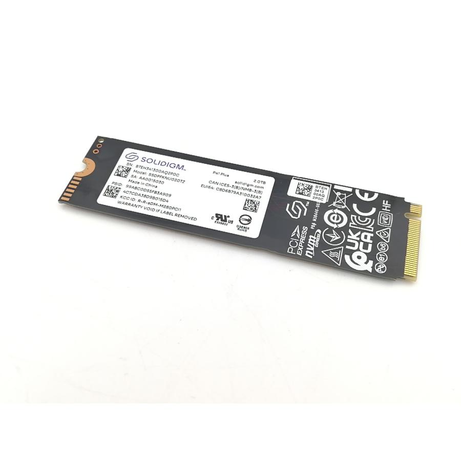 中古】各社 2TB SSD (M.2 2280/PCIe4.0 NVMe)【熊本】保証期間1週間