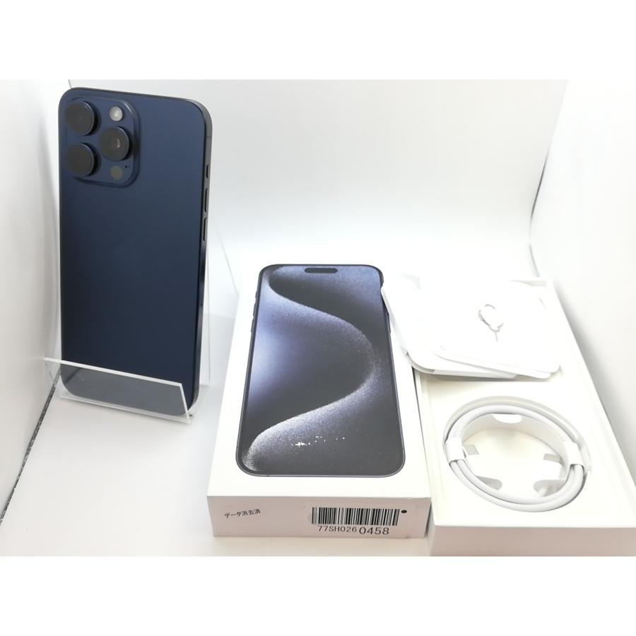 中古】Apple 国内版 【SIMフリー】 iPhone 15 Pro Max 256GB ブルー