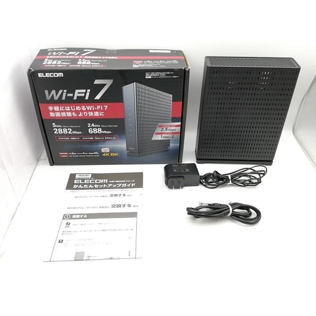 中古】ELECOM WRC-BE36QS-B [ブラック] Wi-Fi7(11be)対応無線LAN