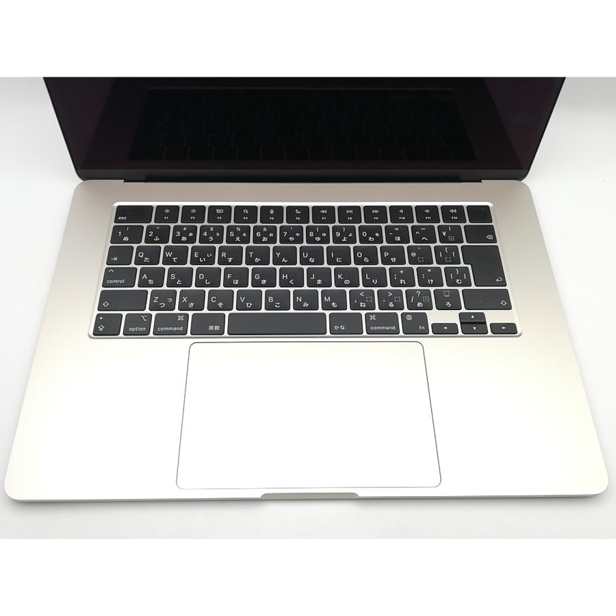 【中古】Apple MacBook Air 15インチ  M2(CPU:8C/GPU:10C) 8GB/256GB スターライト MQKU3J/A (M2,2023)【熊本】保証期間１ヶ月【ランクA】の画像
