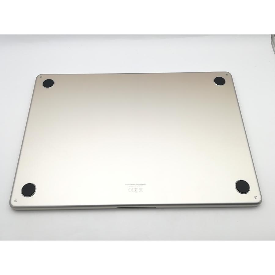 【中古】Apple MacBook Air 15インチ  M2(CPU:8C/GPU:10C) 8GB/256GB スターライト MQKU3J/A (M2,2023)【熊本】保証期間１ヶ月【ランクA】の画像