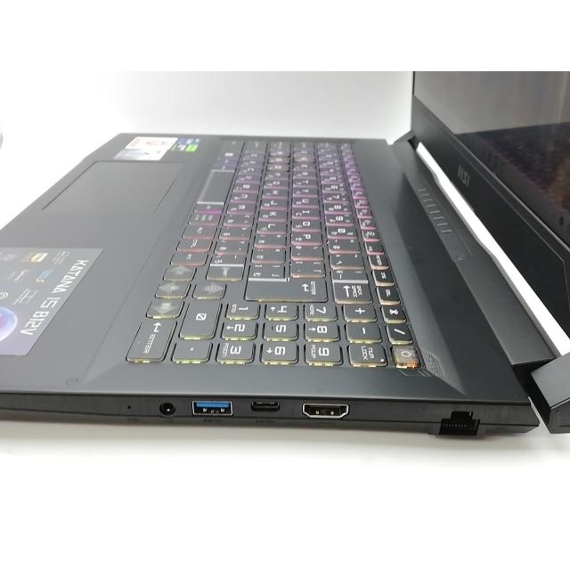 【中古】MSI Katana 15 Katana-15-B12VGK-039JP ブラック【i7-12650H 16G 1T(SSD) RTX4070 WiFi 15LCD(1920x1080/144Hz)】【熊本】保証期間１ヶ月【ランクA】の画像