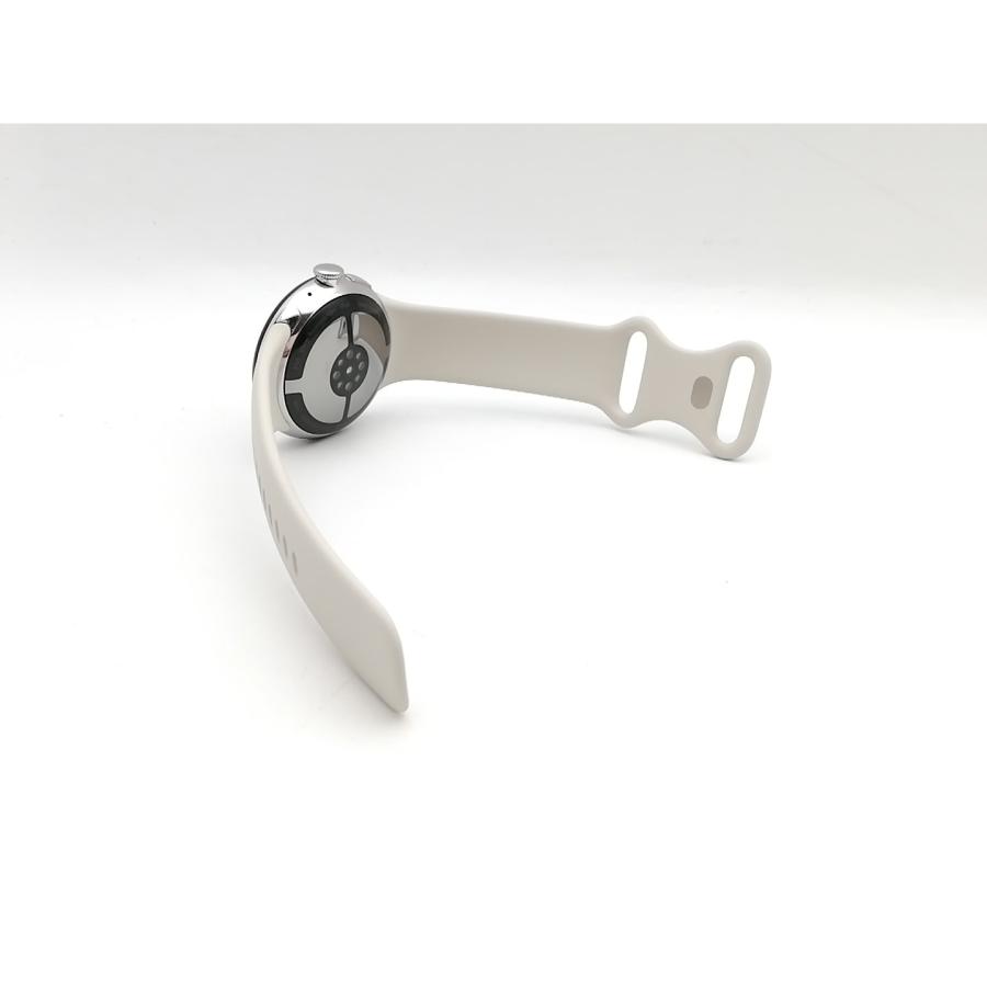 【中古】Google Pixel Watch4 LTEモデル 41mm Polished Silver アルミケース/Porcelain アクティブ バンド【熊本】保証期間１ヶ月【ランクB】の画像