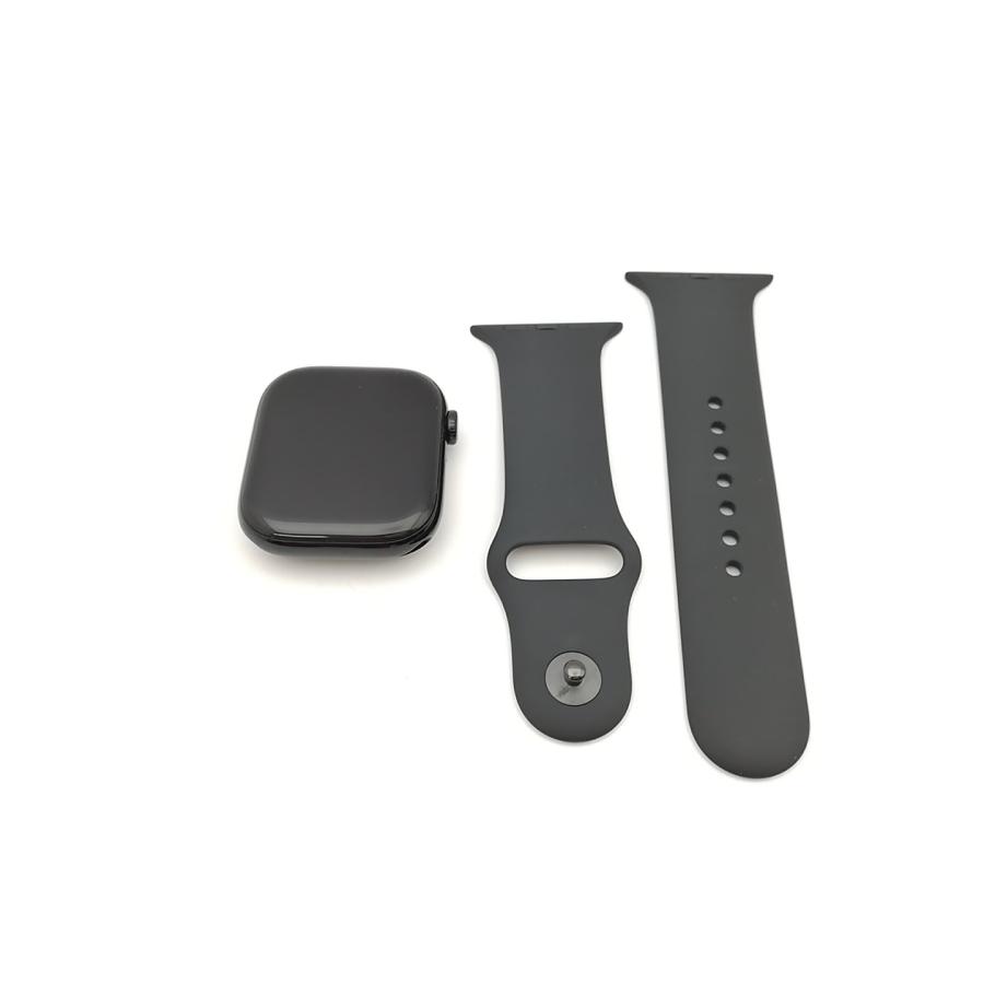 【中古】Apple Watch Series10 46mm Cellular ジェットブラックアルミニウムケース/ブラックスポーツバンド (S/M) MWY33J/A【熊本】保証期間１ヶ月【ランクB】の画像