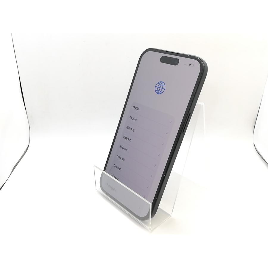 【中古】Apple SoftBank 【SIMフリー】 iPhone 15 128GB ブラック MTMH3J/A【熊本】保証期間１ヶ月【ランクC】の画像