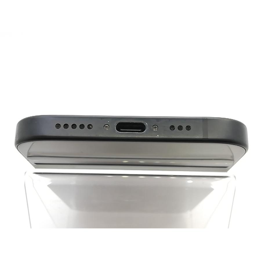 【中古】Apple SoftBank 【SIMフリー】 iPhone 15 128GB ブラック MTMH3J/A【熊本】保証期間１ヶ月【ランクC】の画像