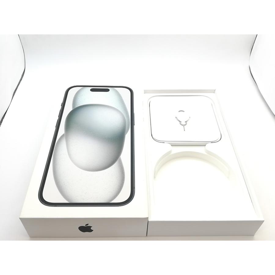 【中古】Apple SoftBank 【SIMフリー】 iPhone 15 128GB ブラック MTMH3J/A【熊本】保証期間１ヶ月【ランクC】の画像
