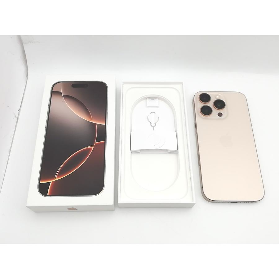 【中古】【赤ロム保証あり】Apple au 【SIMフリー】 iPhone 16 Pro 512GB デザートチタニウム MYN63J/A【熊本】保証期間１ヶ月【ランクB】の画像