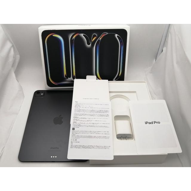 【中古】Apple 【Wi-Fi】 11インチ iPad Pro（M4/2024） 256GB スペースブラック 標準ガラス MVV83J/A【大須2】保証期間１ヶ月【ランクB】の画像