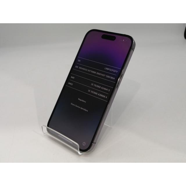 【中古】Apple 国内版 【SIMフリー】 iPhone 14 Pro 128GB ディープパープル MQ0F3J/A【浜松駅前】保証期間１ヶ月【ランクC】の画像