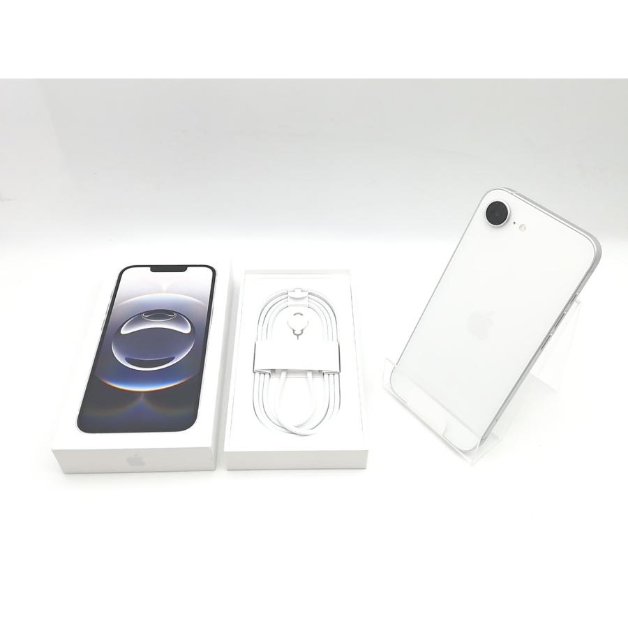 【未使用】Apple SoftBank 【SIMフリー】 iPhone 16e 128GB ホワイト MD1R4J/A【熊本】保証期間３ヶ月の画像