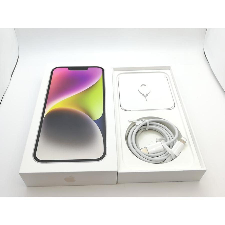【中古】Apple 国内版 【SIMフリー】 iPhone 14 256GB スターライト MPW33J/A【熊本】保証期間１ヶ月【ランクC】の画像