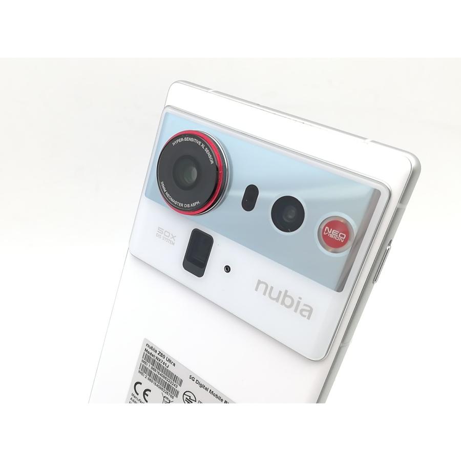 【中古】Nubia 国内版 【SIMフリー】 nubia Z80 Ultra 16GB 512GB ホワイト【熊本】保証期間１ヶ月【ランクA】の画像