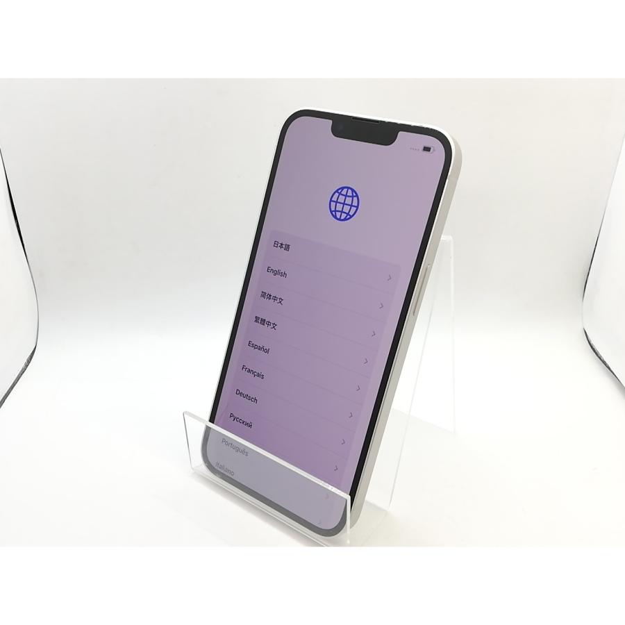 【中古】Apple docomo 【SIMフリー】 iPhone 13 256GB スターライト MLNJ3J/A【熊本】保証期間１ヶ月【ランクB】の画像
