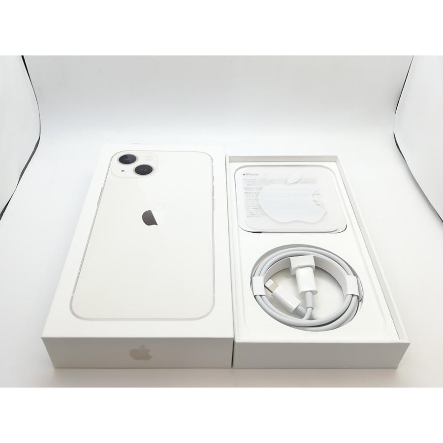 【中古】Apple docomo 【SIMフリー】 iPhone 13 256GB スターライト MLNJ3J/A【熊本】保証期間１ヶ月【ランクB】の画像