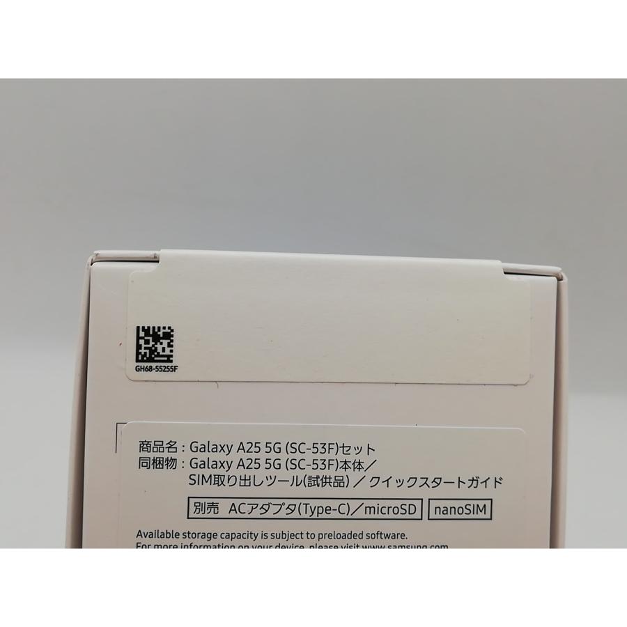 未使用】SAMSUNG docomo 【SIMフリー】 Galaxy A25 5G ブラック 4GB