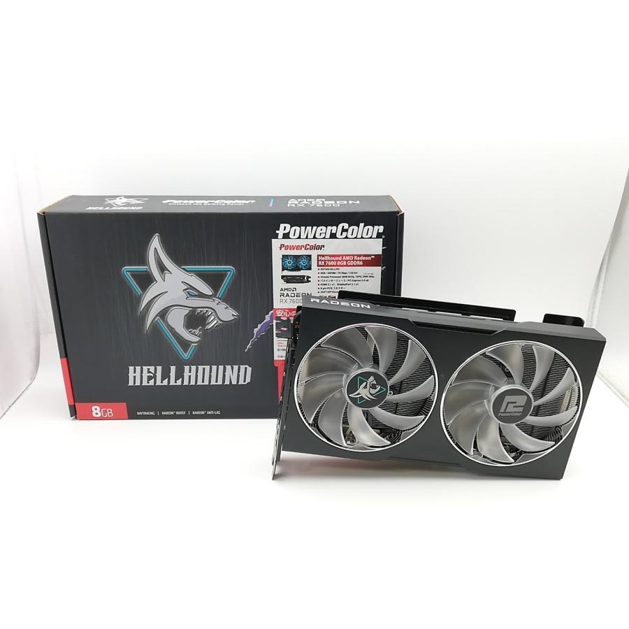 中古】POWERCOLOR Hellhound AMD Radeon RX 7600 8GB GDDR6 RX7600 8G