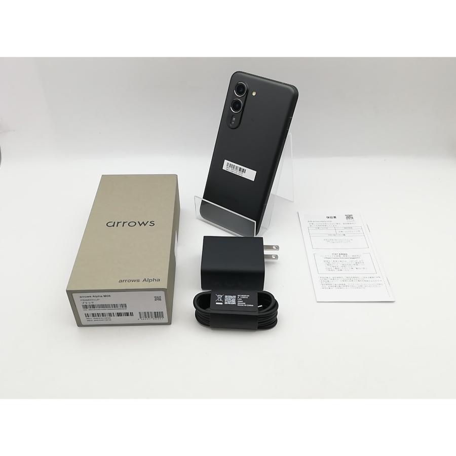 中古】FCNT 楽天モバイル 【SIMフリー】 arrows Alpha ブラック 12GB