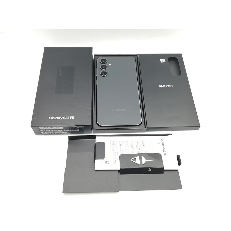 中古】SAMSUNG au 【SIMフリー】 Galaxy S23 FE グラファイト 8GB 
