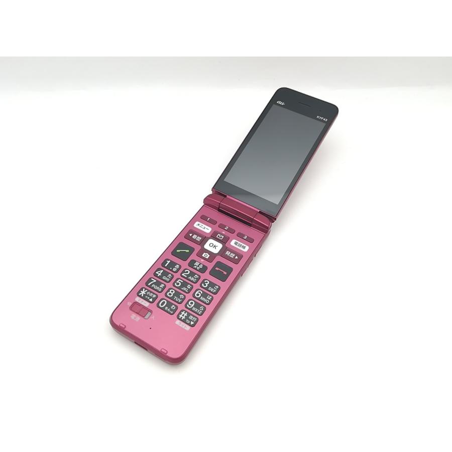 中古】KYOCERA au 【SIMロック解除済み】 かんたんケータイ ライト
