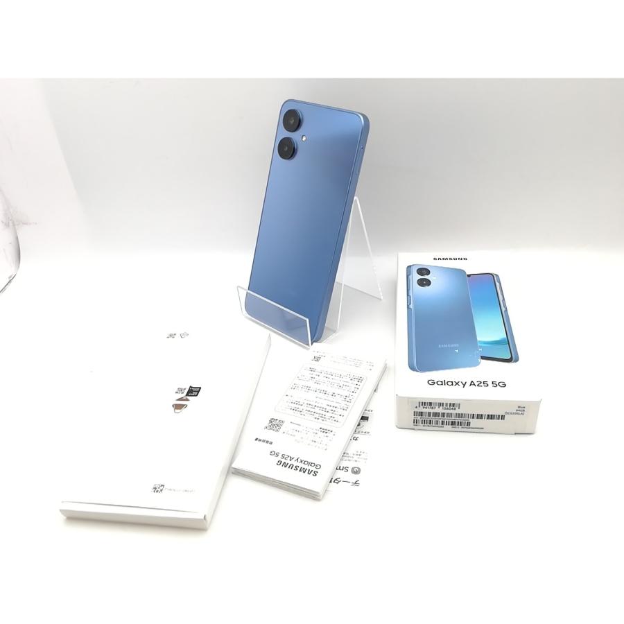 中古】SAMSUNG au 【SIMフリー】 Galaxy A25 5G ブルー 4GB 64GB SCG33