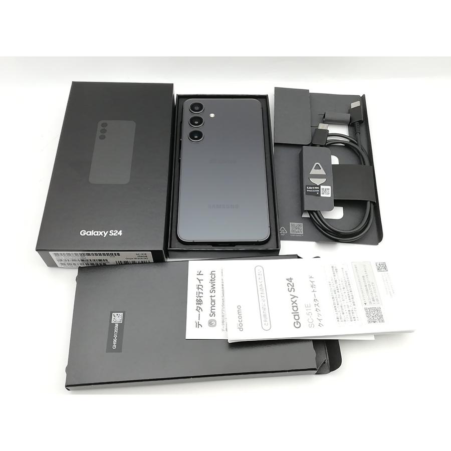 中古】SAMSUNG docomo 【SIMフリー】 Galaxy S24 オニキスブラック 8GB