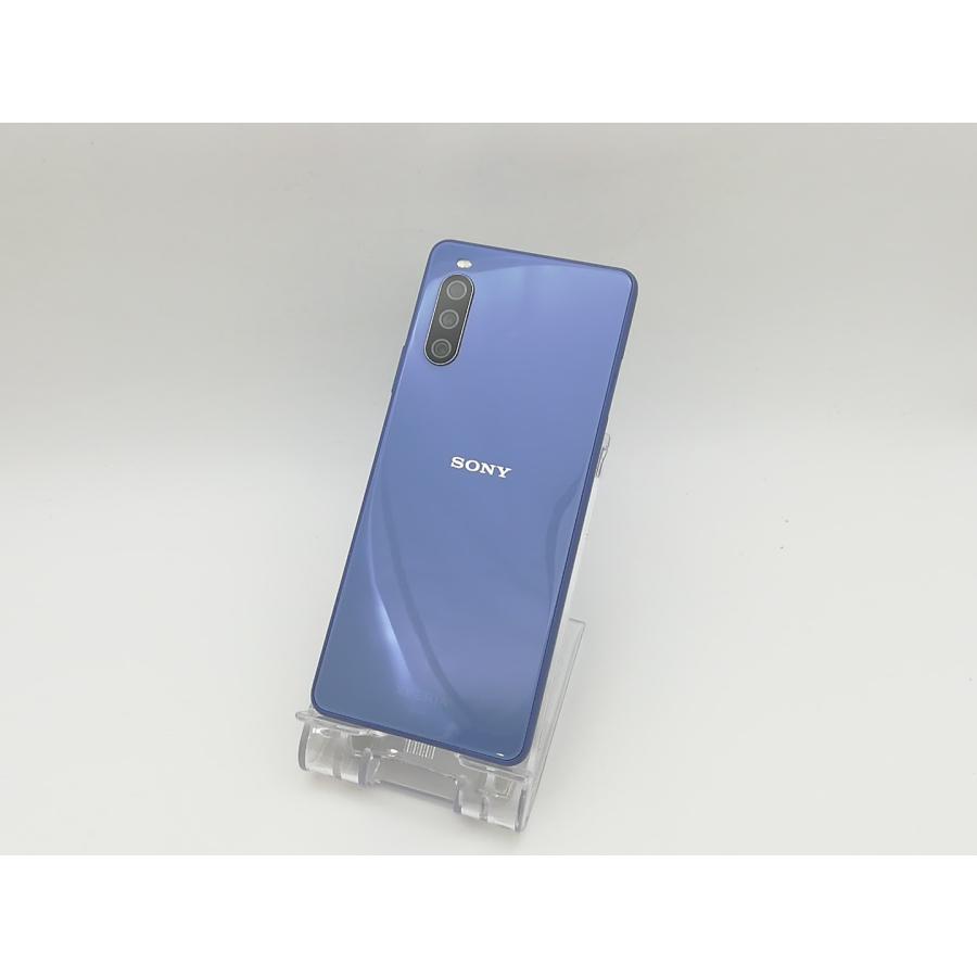 中古】SONY au 【SIMロック解除済み】 Xperia 10 III ブルー 6GB 128GB