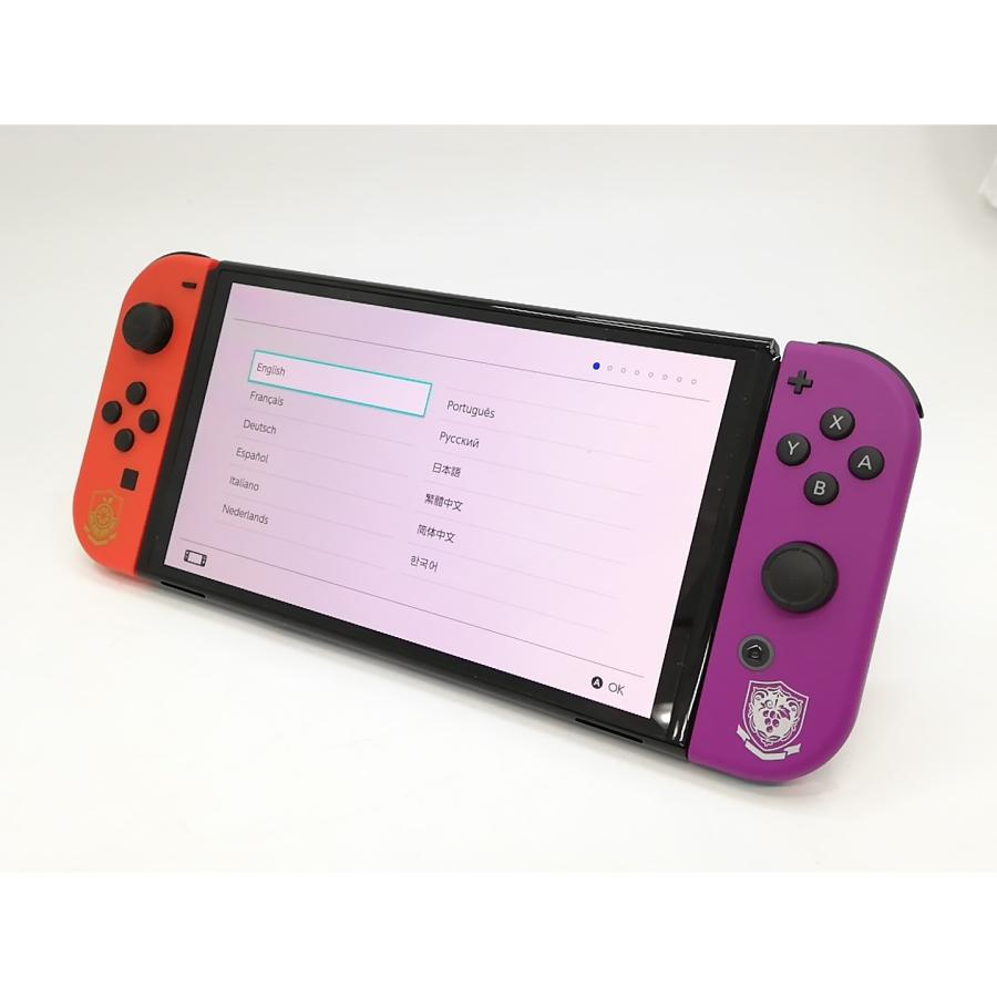 中古】Nintendo Switch 本体 (有機ELモデル) HEG-S-KEAAA スカーレット 